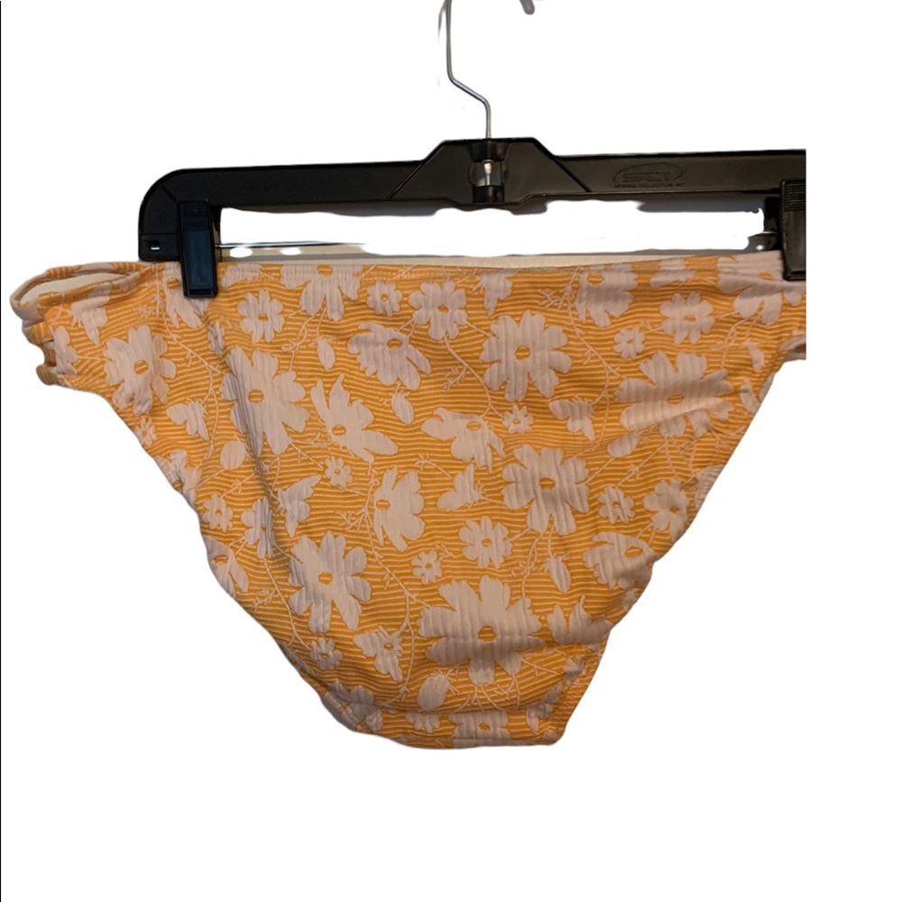 Xhilaration Yellow White Flower Bathing Suit Women Size XL